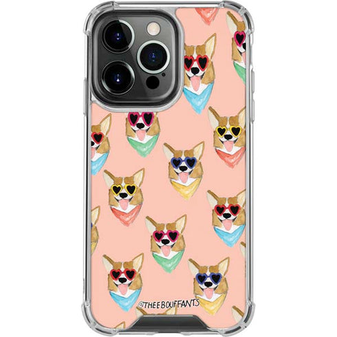 Bouffants and Broken Hearts Corgi Love iPhone 16 Pro Clear Case